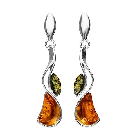 Amber Marquise Pear Drop Earrings