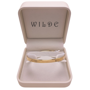 9ct Gold Round Polished Bangle - 4.5mm Strip Wire