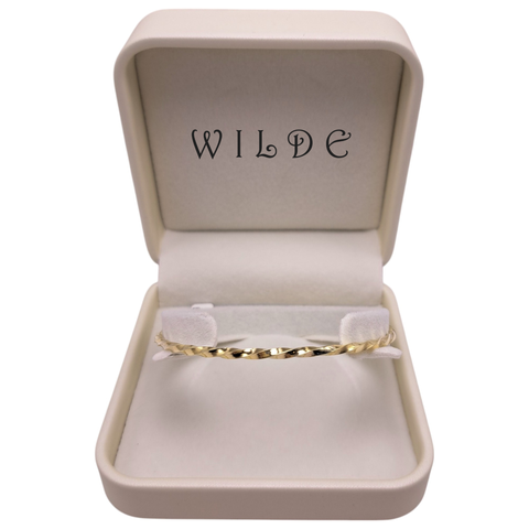 9ct Gold Round Twisted Bangle