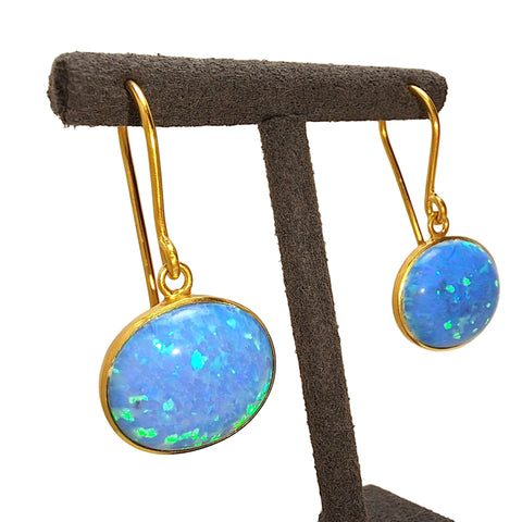 Yaron Morhaim Gold Opalite Drop Earrings