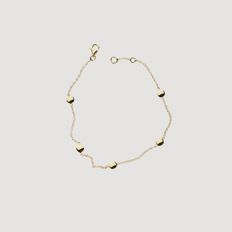 Blush 14ct Gold Sphere Bracelet