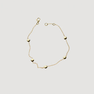 Blush 14ct Gold Sphere Bracelet