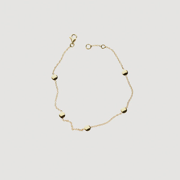 Blush 14ct Gold Sphere Bracelet