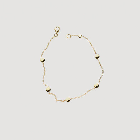 Blush 14ct Gold Sphere Bracelet