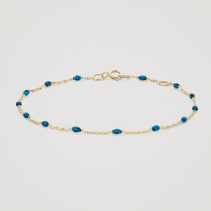 Blush AP 14ct Gold & Blue Resin Bracelet