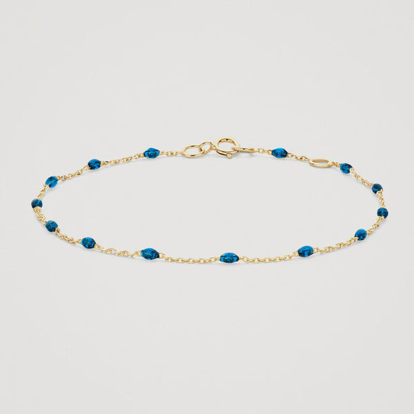 Blush AP 14ct Gold & Blue Resin Bracelet