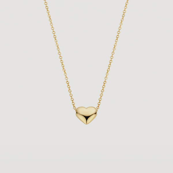 Blush 14ct Gold Heart Necklace