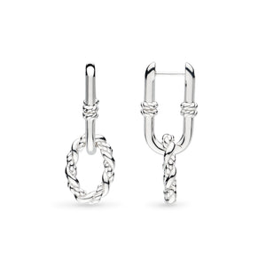 Kit Heath Marina Rope Link Duo Drop Earrings