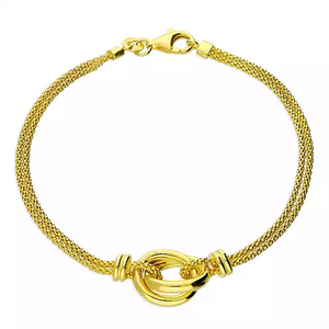 Gold Plated Entwined Knot Bracelet