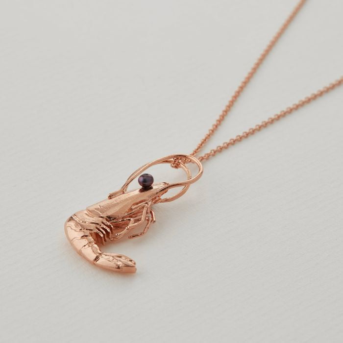 Rose-Gold Shrimp Necklace