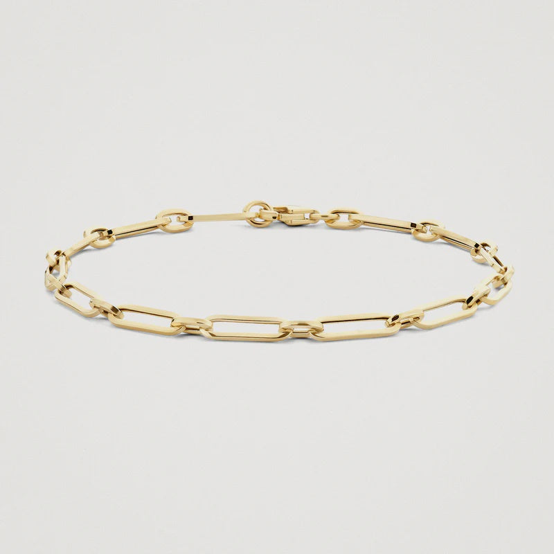 Blush 14ct Gold Interlink Bracelet