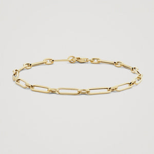 Blush 14ct Gold Interlink Bracelet