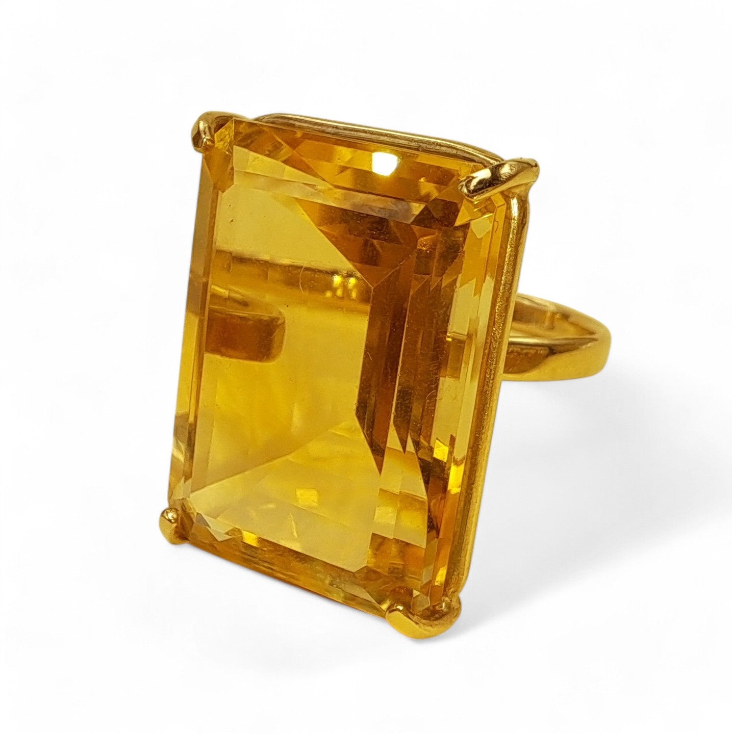 9ct Yellow Gold Citrine Cocktail Ring