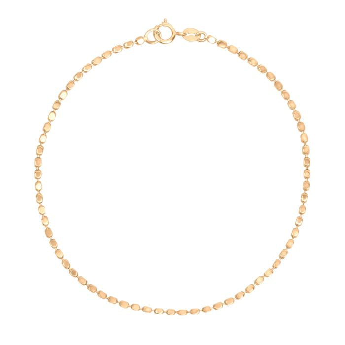 9ct Gold Diamond Cut Chain Bracelet