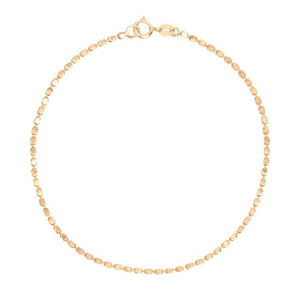 9ct Gold Diamond Cut Chain Bracelet