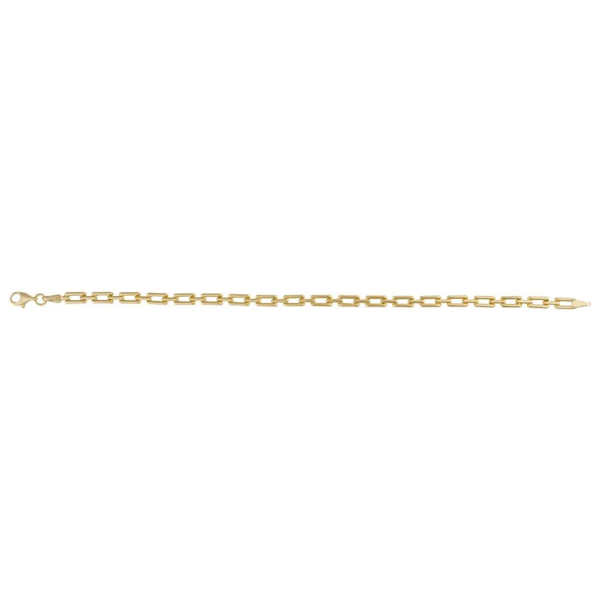 9ct Gold Rectangular-Link Bracelet