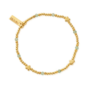 ChloBo Gold New Love Aventurine Bracelet