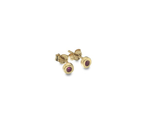 9ct Gold 3.5mm Ruby Studs