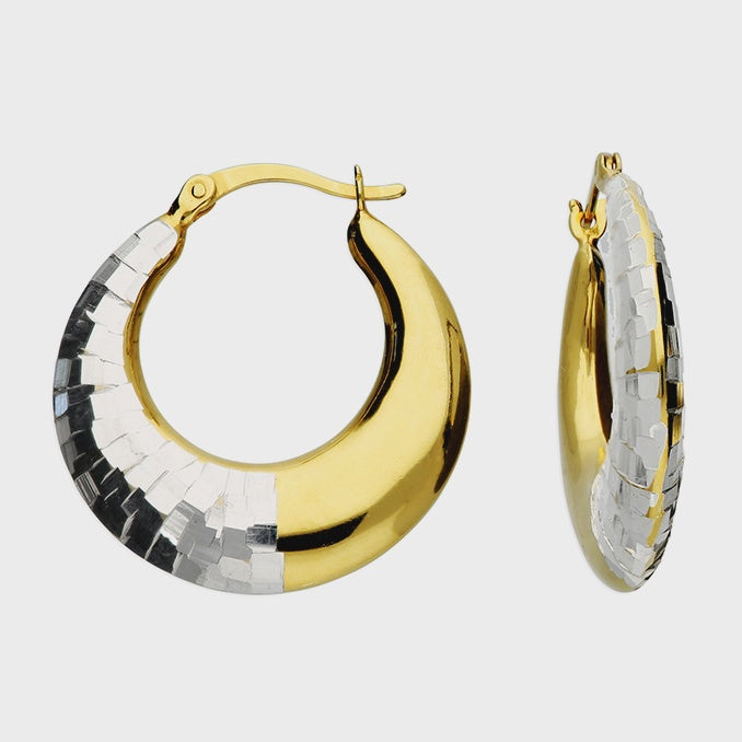 2-Tone Groovy Disco Hoops