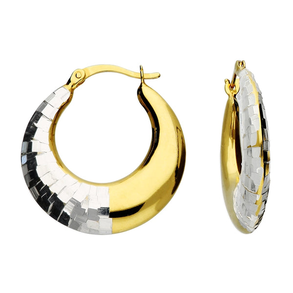 2-Tone Groovy Disco Hoops