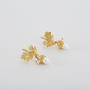 Acorn Drop Stud Earrings