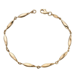 9ct Gold Marquise Link Bracelet