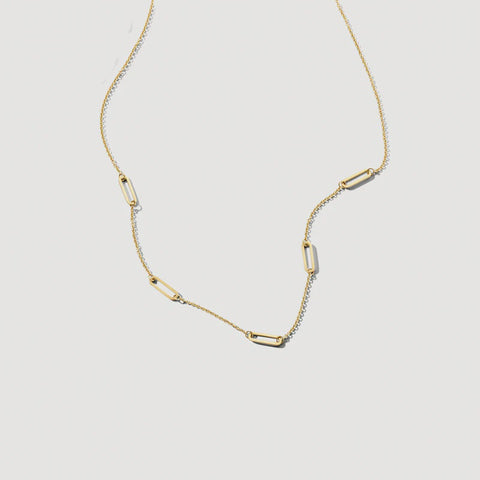 Blush AP 14ct Gold Alternating Link Necklace