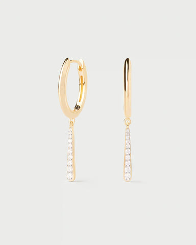 PDPAOLA Olga Mini Drop Hoops