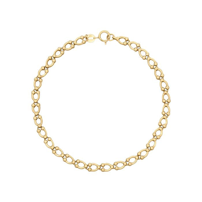 9ct Gold Oval Link Bracelet