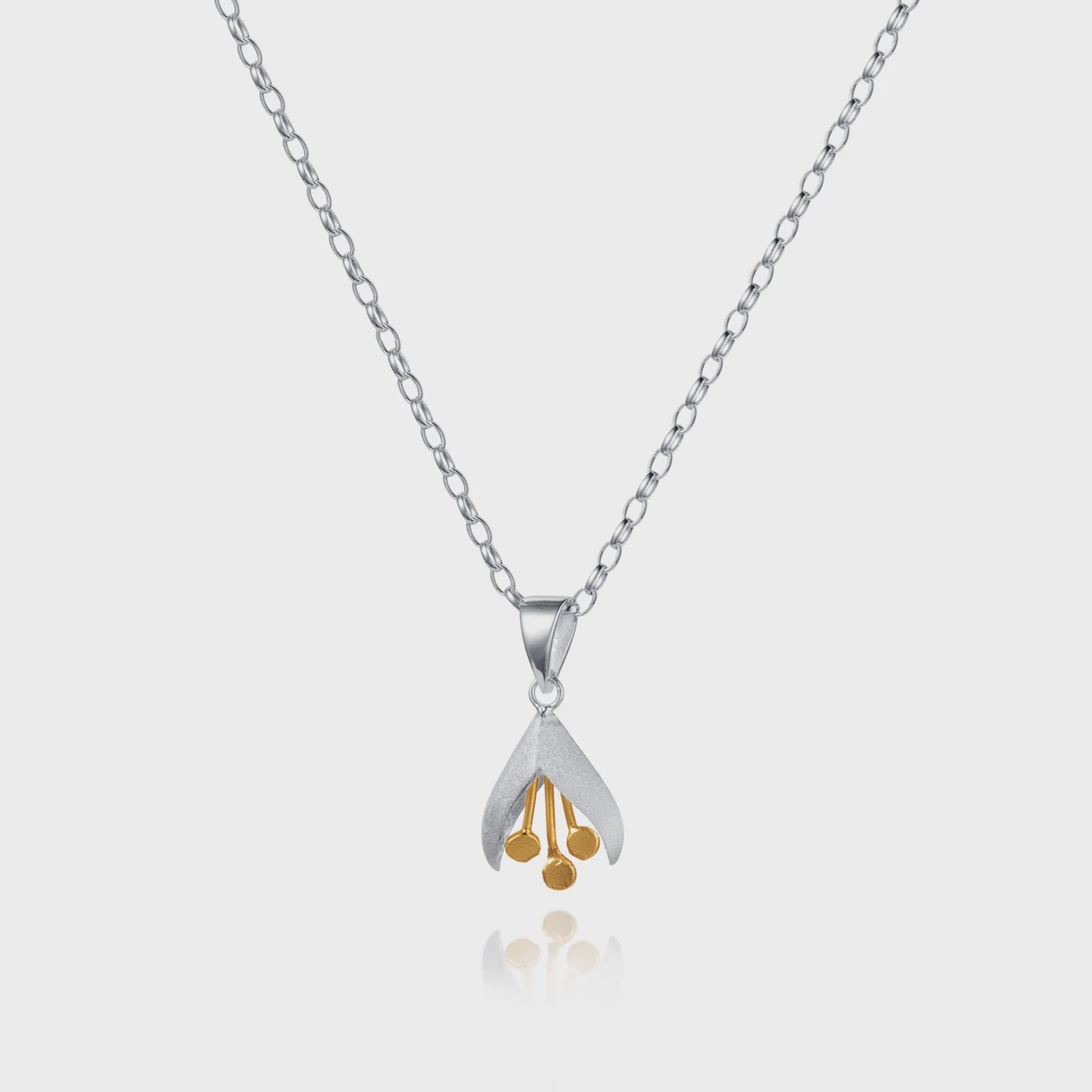 Christin Ranger Gold and Silver Snowdrop Necklace