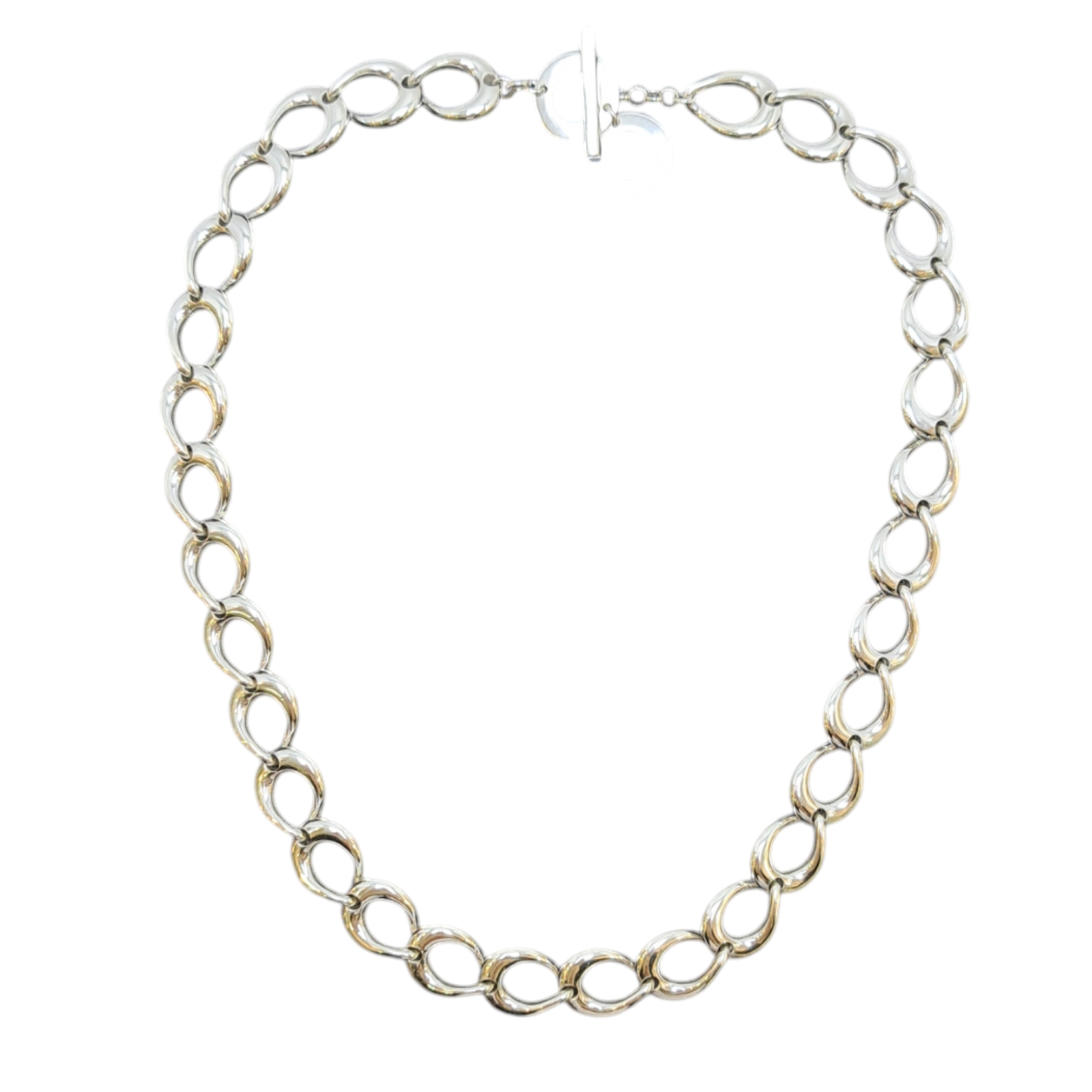 Sterling Silver Interlink Necklace