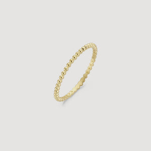 Blush AP 14ct 1.3mm Gold Spheres Stacking Ring