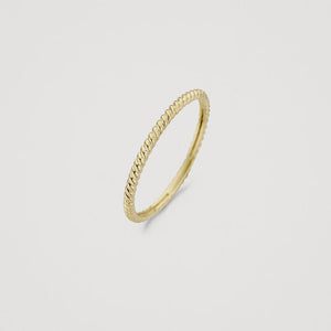 Blush AP 14ct 1.3mm Gold Twist Stacking Ring