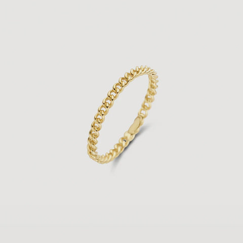 Blush AP 14ct Gold Chain Stacking Ring