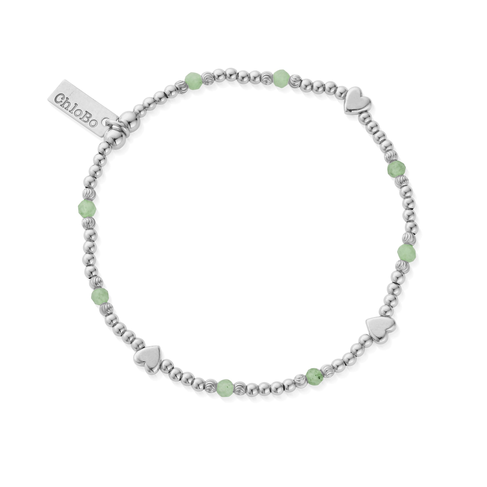 ChloBo Silver New Love Aventurine Bracelet