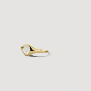 Blush AP 14ct Gold Mother of Pearl Signet Ring