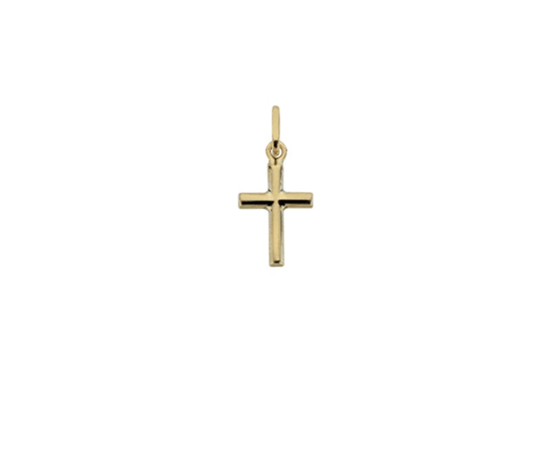 9ct Yellow Gold Small Plain Cross