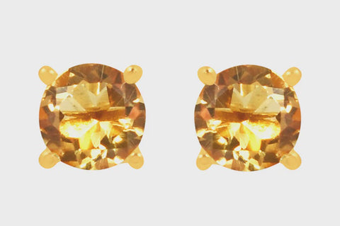 Candy Citrine Stud Earrings