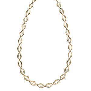 9ct Yellow Gold Open Eye Link Necklace