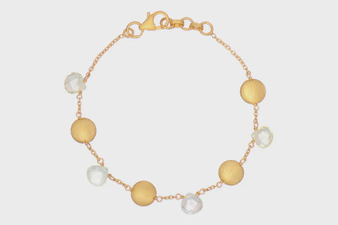 Leonora Gold Gemstone Bracelet