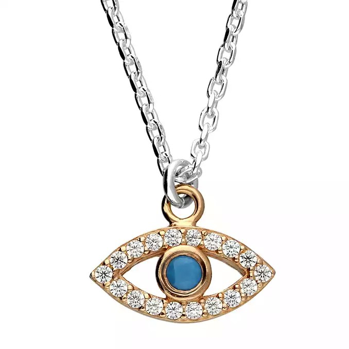 Silver Evil Eye Necklace