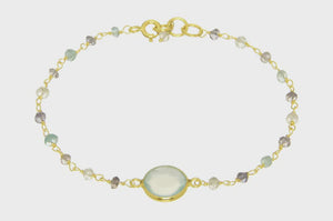 Sara Chalcedony Pendant Bracelet