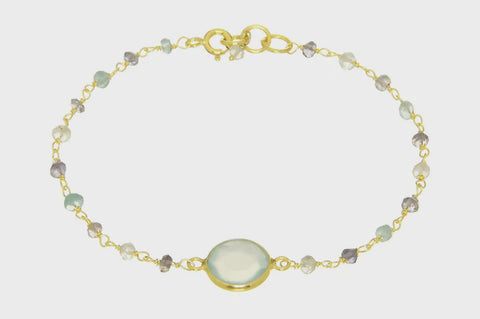 Sara Chalcedony Pendant Bracelet