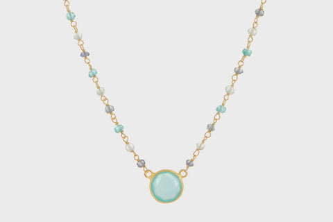 Sara Chalcedony Pendant Necklace