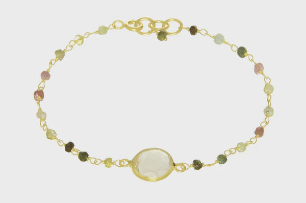 Sara Green Amethyst Pendant Bracelet