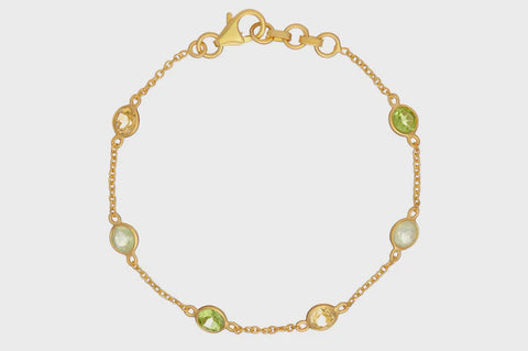 Sweetie Citrine, Peridot & Prehnite Bracelet