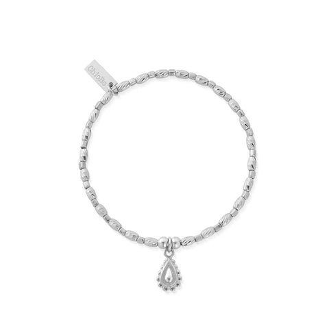 ChloBo Silver Soul Glow Raindrop Bracelet