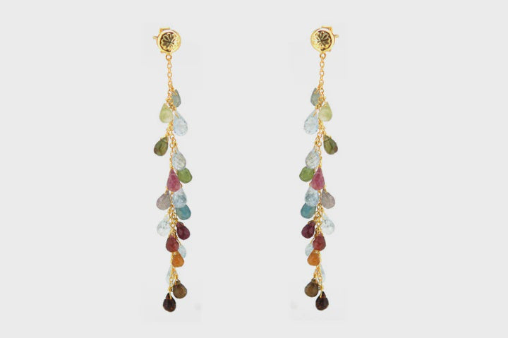 Valentina Tourmaline Beaded Earrings