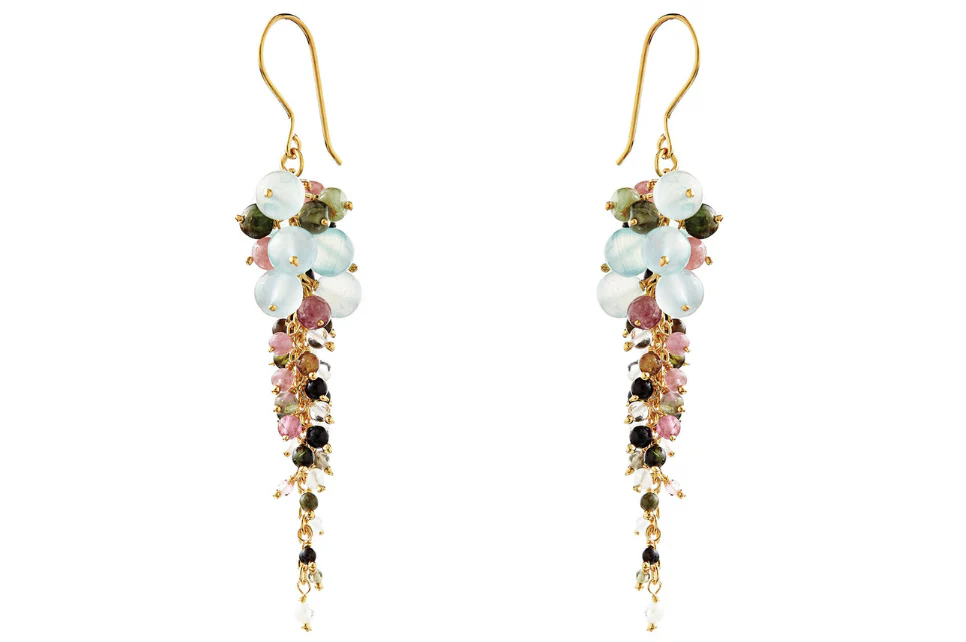 Gabriella Tourmaline Beaded Earrings