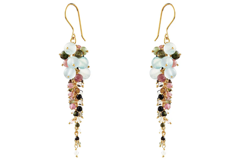 Gabriella Tourmaline Beaded Earrings